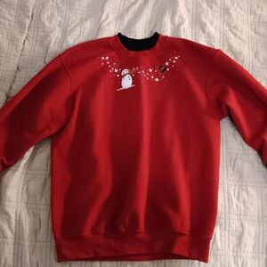 Charming Red Women's Crewneck Sweater